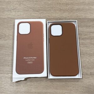 NWT Apple iPhone 12 Pro Max Leather Case - Brown